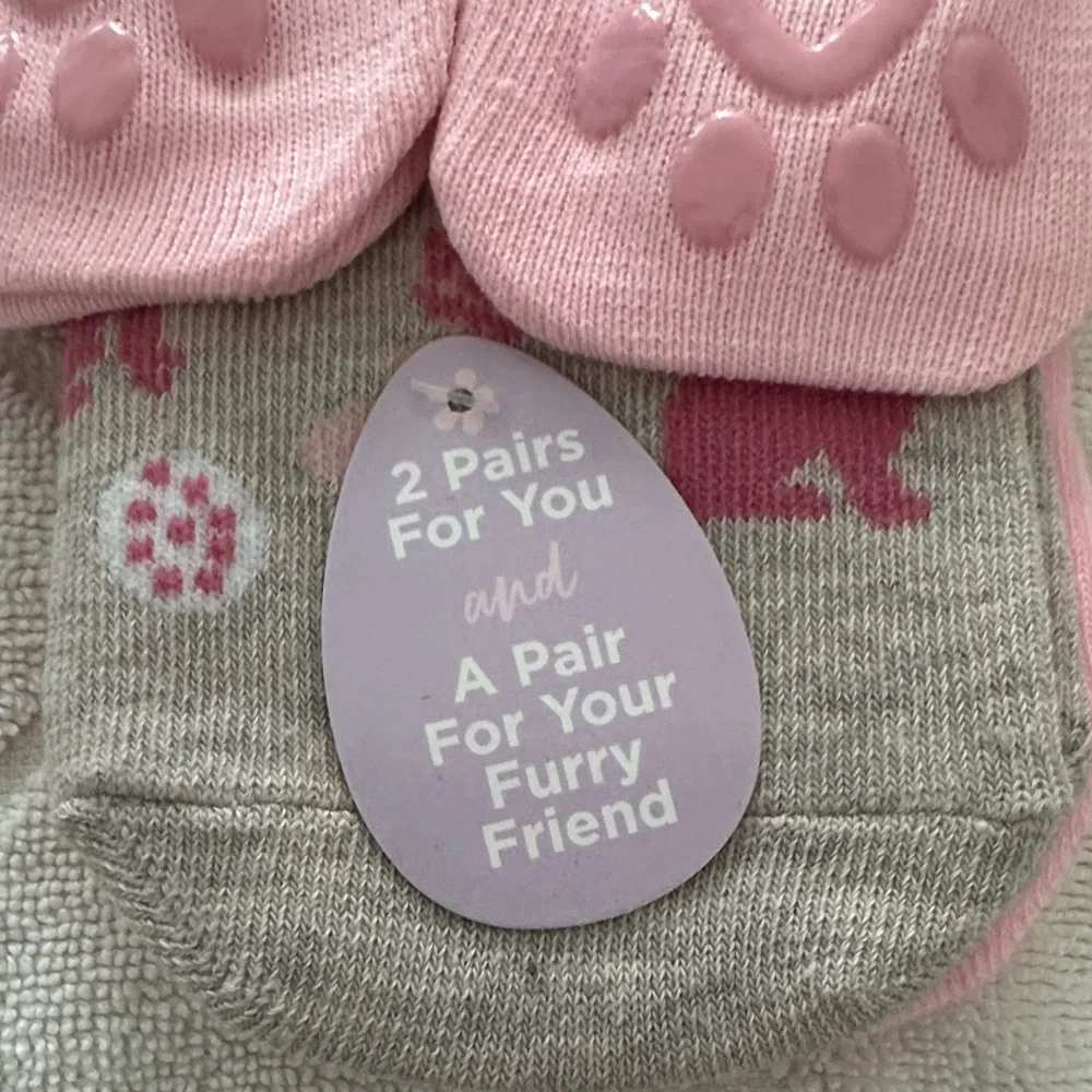 NWT Happy Easter Pet and Owner Socks